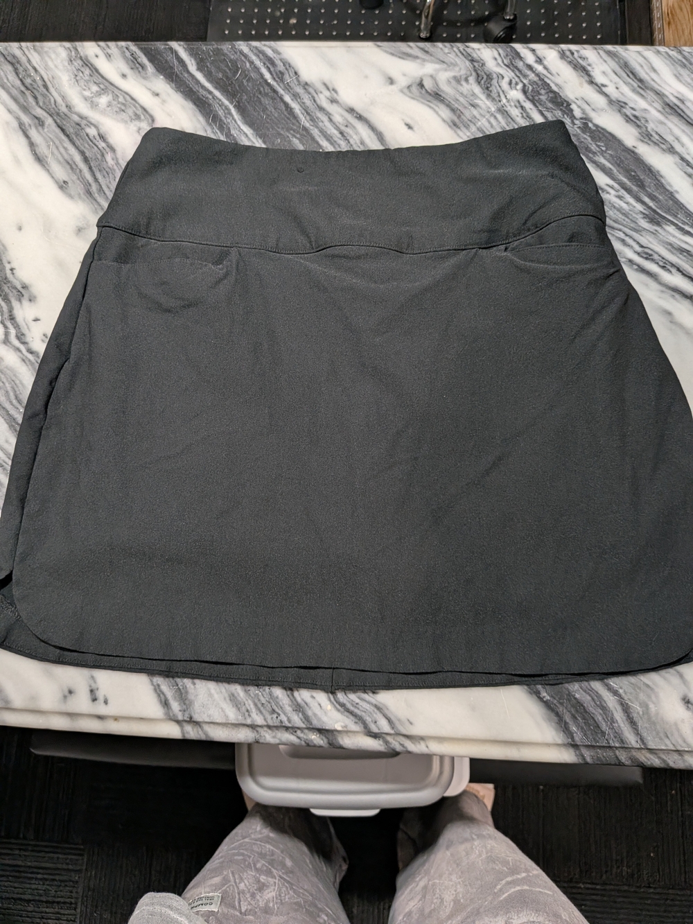Walter Hagen Black Active Mini Skort with Wide Waistband